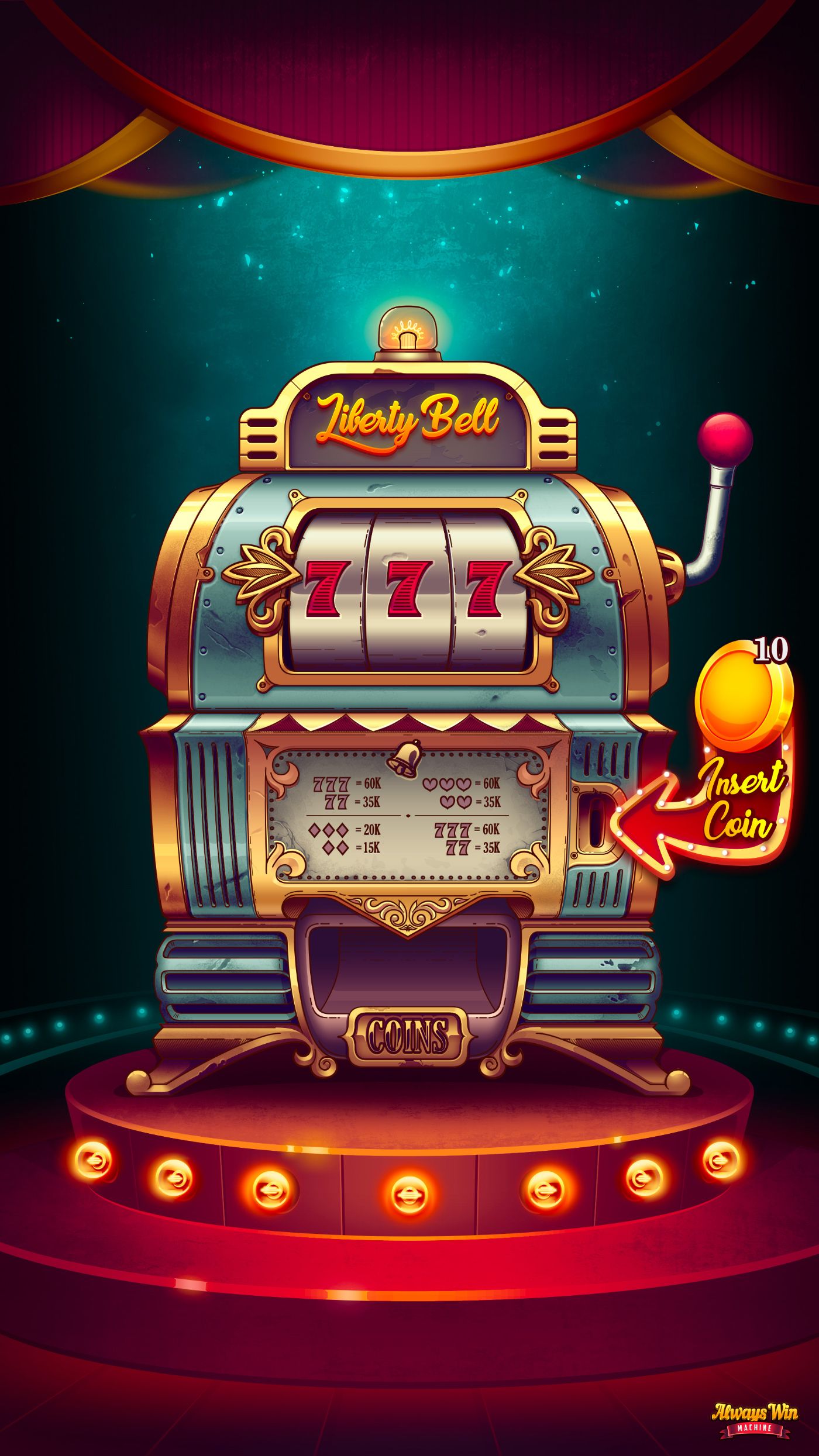 Wild Bandito payout table showing symbol values and winning combinations